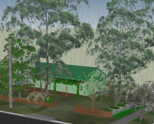 artists impression of the site
